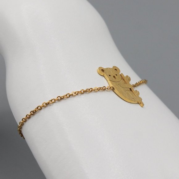 Koala adorable animal bracelet adjustable gold - Picture 5 of 5